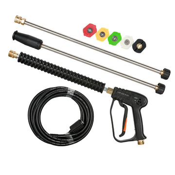 Pistolet de nettoyage 4000 PSI 5 buses Nettoyeur de pistolet à eau Pistolet d'arrosage Pistolet de nettoyage de jardin sans fil